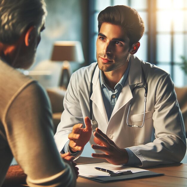 Foto un día en la vida de un médico