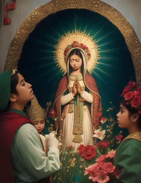 Foto día de la virgen de guadalupe