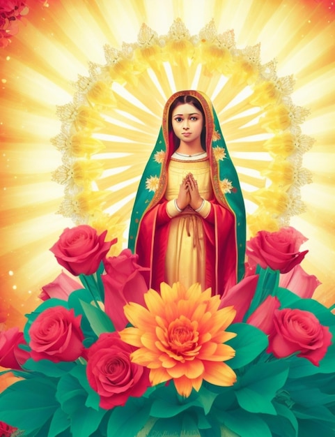 Foto día de la virgen de guadalupe