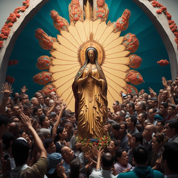 Foto día de la virgen de guadalupe