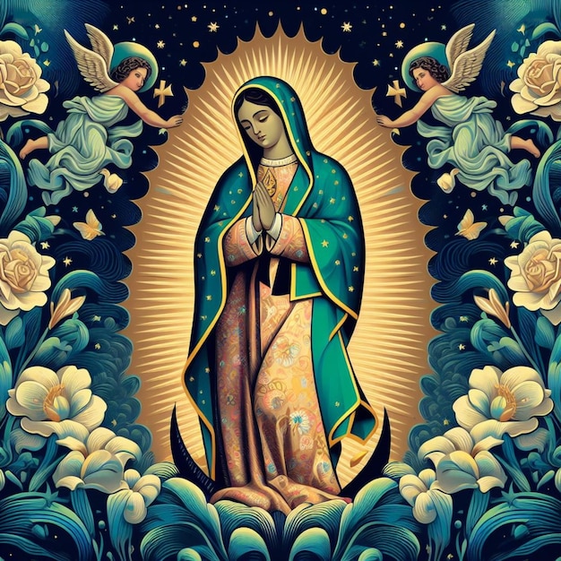 Foto día de la virgen de guadalupe