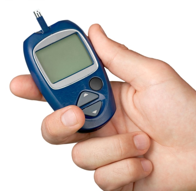 Diabetes-Glukometer-Messgerät isolierte diabetische Werkzeuge für Hyperglykämie im Gesundheitswesen und in der Medizin