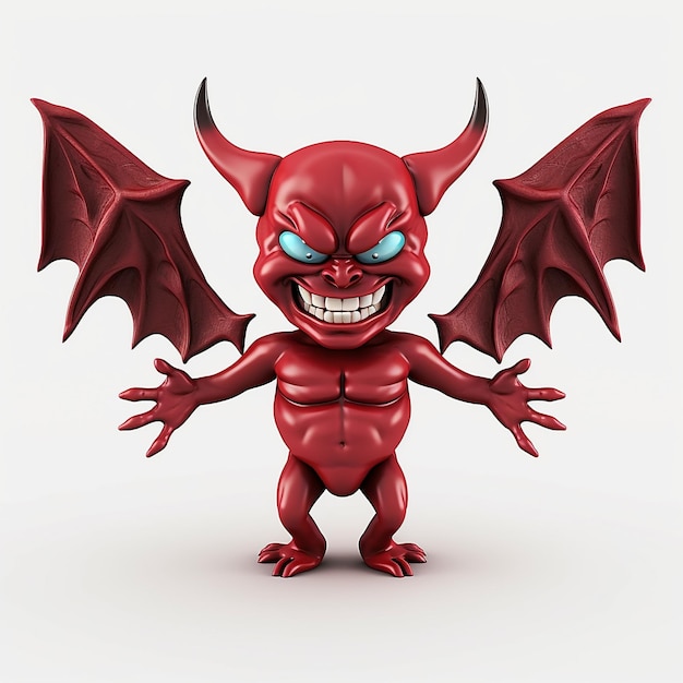 diablo de dibujos animados 3d