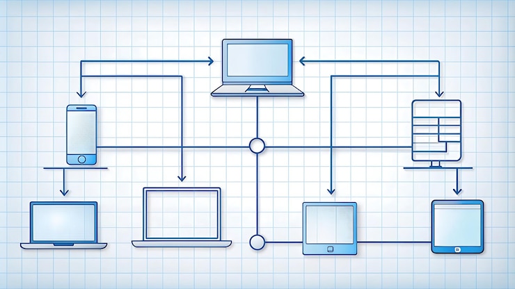 Foto diagrama de antecedentes tecnológicos