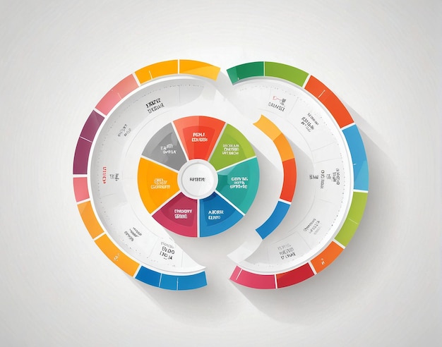 Foto un diagrama circular con las cuatro partes etiquetadas en el centro