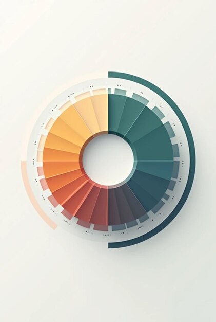 un diagrama colorido de un conjunto de colores multicolores