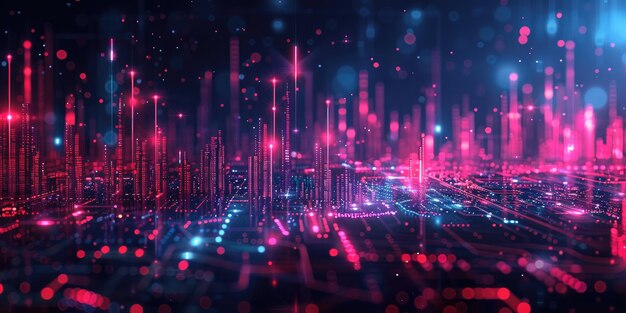 Diagrama de crecimiento y gráfico de los datos de la empresa Generativo Ai