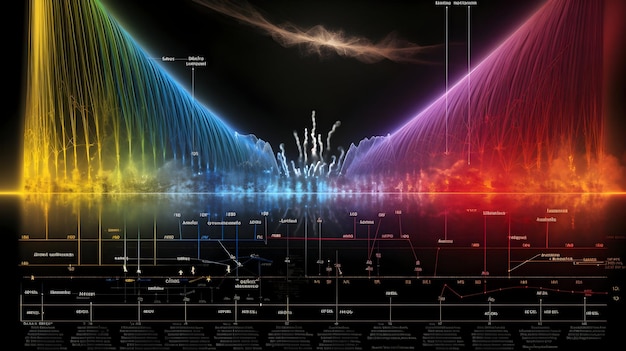 Un diagrama detallado del espectro electromagnético