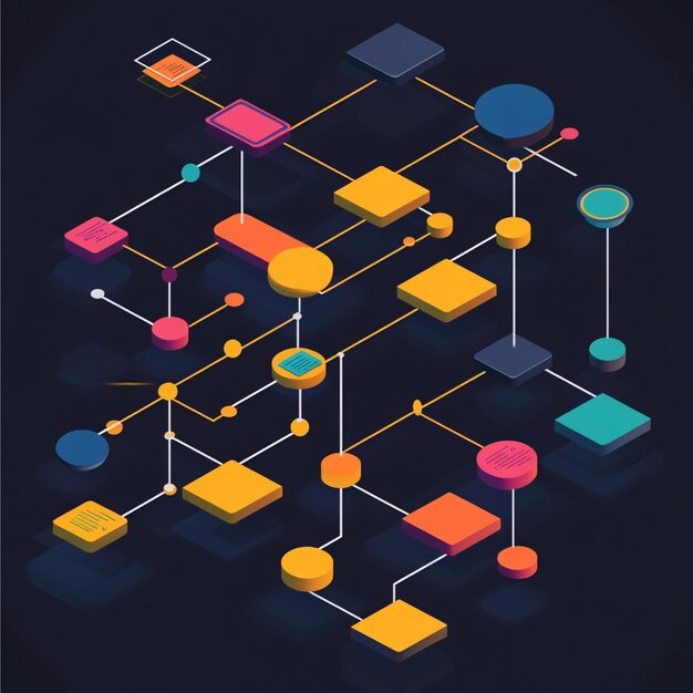 Diagrama de flujo interactivo para navegar a través de un proceso de toma de decisiones