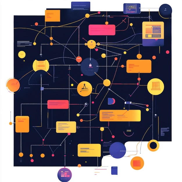 Diagrama de flujo del proyecto que describe los principales procesos y dependencias