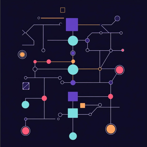 Un diagrama de flujo que representa un algoritmo en un curso de programación con una lógica clara paso a paso