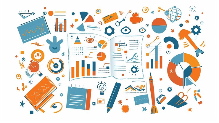 Foto diagrama de flujo de trabajo en equipo