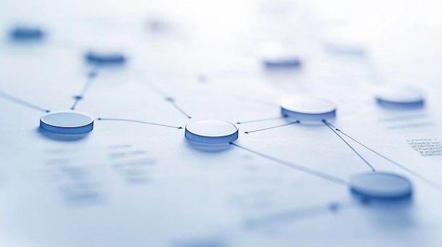 Diagrama de red abstracto que muestra las conexiones y el flujo de datos
