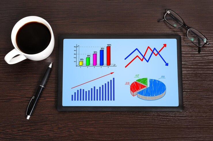 Foto diagramas no touchpad