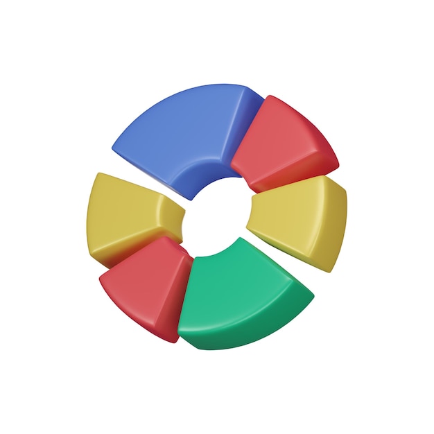 Diagramme und Diagramme 3D-Symbol