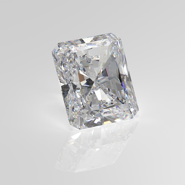 Diamant-Edelstein strahlend 3D-Render