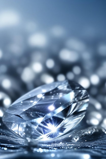 Diamant-Nahaufnahme-Hintergrund Makroaufnahme der weißen Edelsteine und Perlen