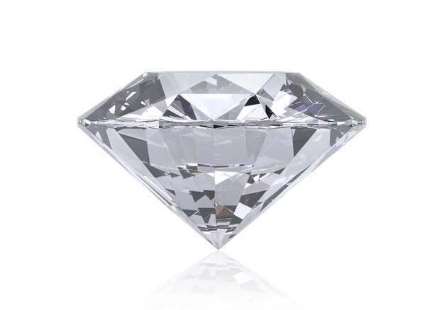 diamante de alta calidad sobre un fondo blanco