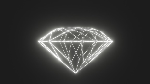 Diamante brillante de neón