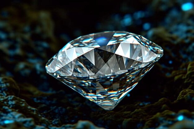 Diamante D detalhado realista