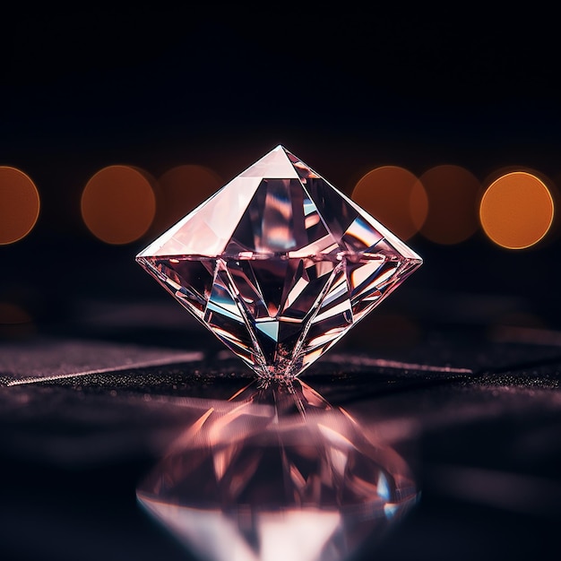 Diamante geometricamente perfeito exibido