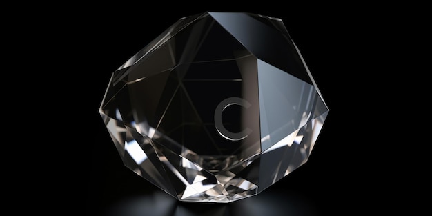 Un diamante que tiene la letra c en él