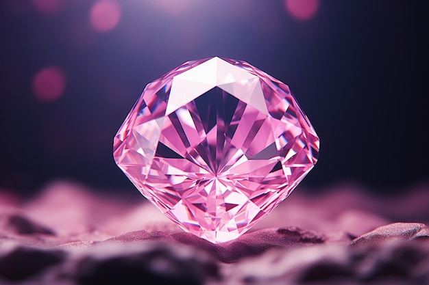 Diamante rosa de la autoestima que empodera