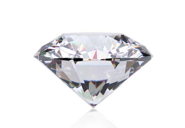diamante sobre fondo blanco con alta calidad