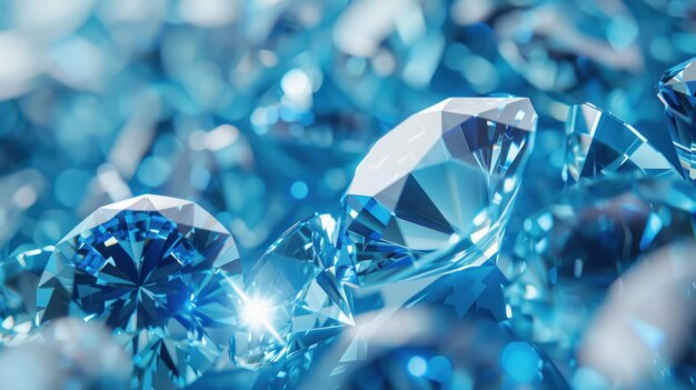 Los diamantes azules brillantes