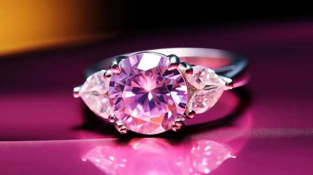 Diamantes cor-de-rosa claro