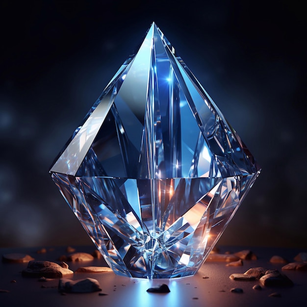 Diamantes deslumbrantes Elegância cintilante e beleza atemporal gerada por IA