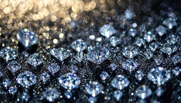 Los diamantes se pueden usar como fondo o fondo de papel tapiz tan hermoso y refrescante generado por la IA
