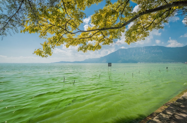 Dian lake em kunming, china