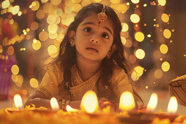 Foto diários de diwali histórias de luz