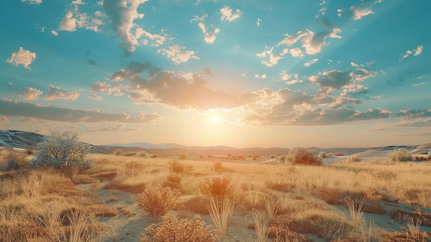 Días besados por el sol IV Calor radiante Cielos azules Horizonte