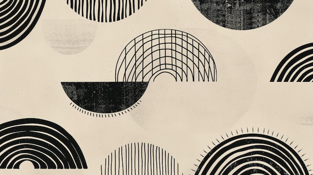 Dibujado a mano elemento mínimo abstracto conjunto de vectores de mediados de siglo Arte lineal de rayas contemporáneas estéticas