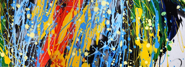 Dibujado a mano pintura colorida arte abstracto panorama fondo colores textura diseño ilustración