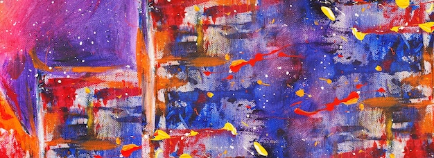 Foto dibujar a mano pintura arte abstracto panorama fondo colores textura diseño ilustración