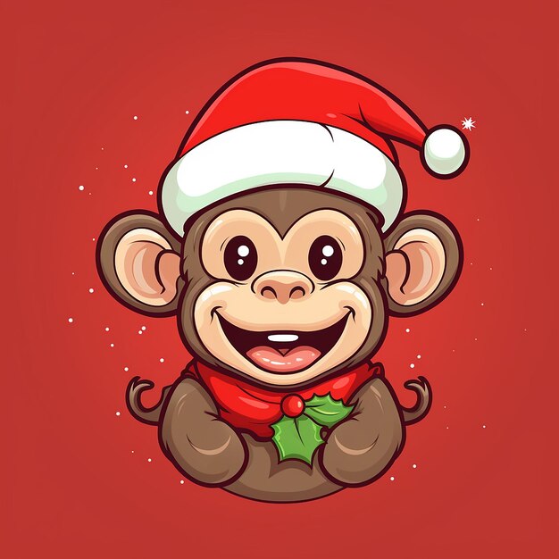 Foto el dibujo animado en 3d merry monkey