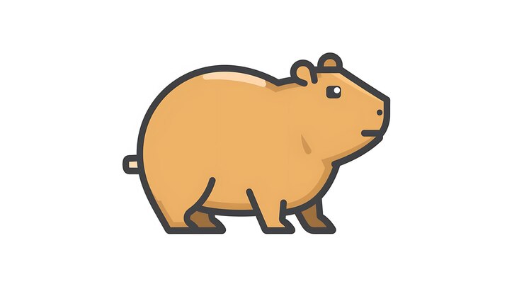 Foto un dibujo animado de un cerdo con una cara de dibujos animados