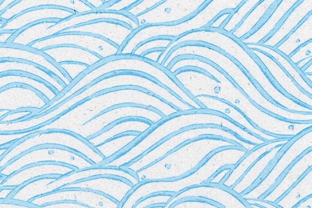 Foto dibujo en azul y blanco de una onda