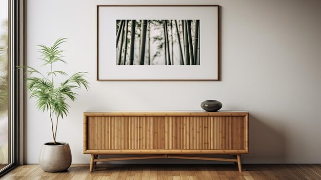Dibujo de bambú en la naturaleza