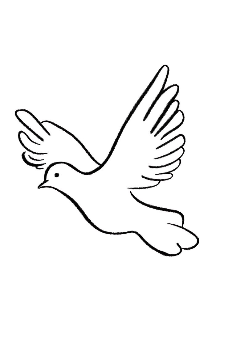 Foto un dibujo en blanco y negro de un pájaro volando en el cielo
