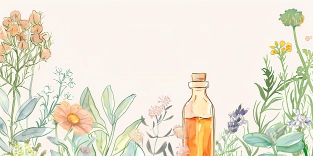 un dibujo de una botella con flores y las palabras paz en ella