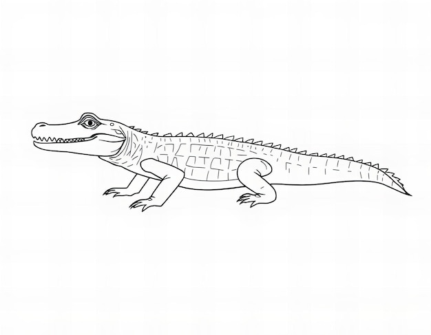 un dibujo de un cocodrilo con la palabra cocodrillo en él