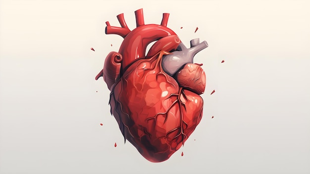 Un dibujo de un corazón con la palabra corazón en él