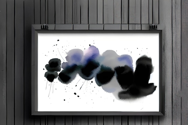 Dibujo creativo en blanco y negro Ilustración de arte abstracto moderno