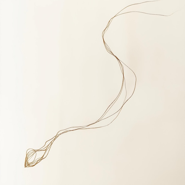 un dibujo de una cuerda con una línea dibujada en ella