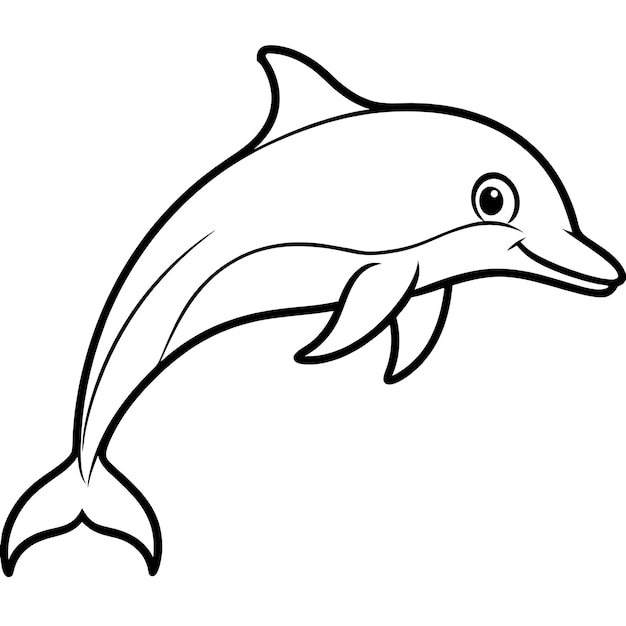 un dibujo de un delfín con un delfino en él