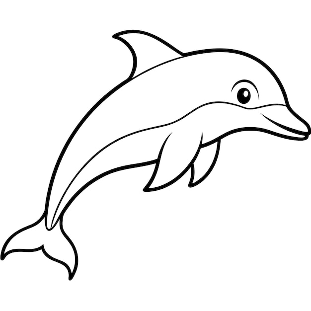 un dibujo de un delfín con un delfino en él